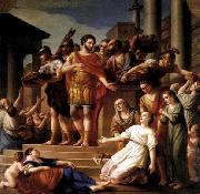 Joseph Marie Vien Marcus Aurelius Distributing Bread to the People